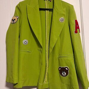 Green Patch Blazer: M / Susy Mix